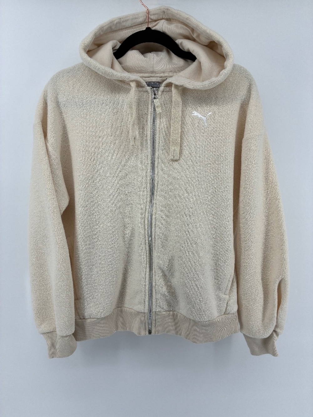 Puma Women’s Cream Sweater Full Zip Fleece Inside